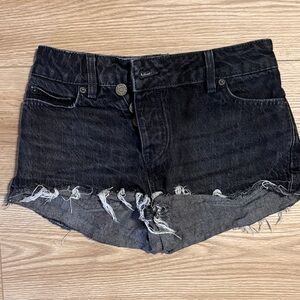 BDG Black Distressed Denim Women's A-line Shorts